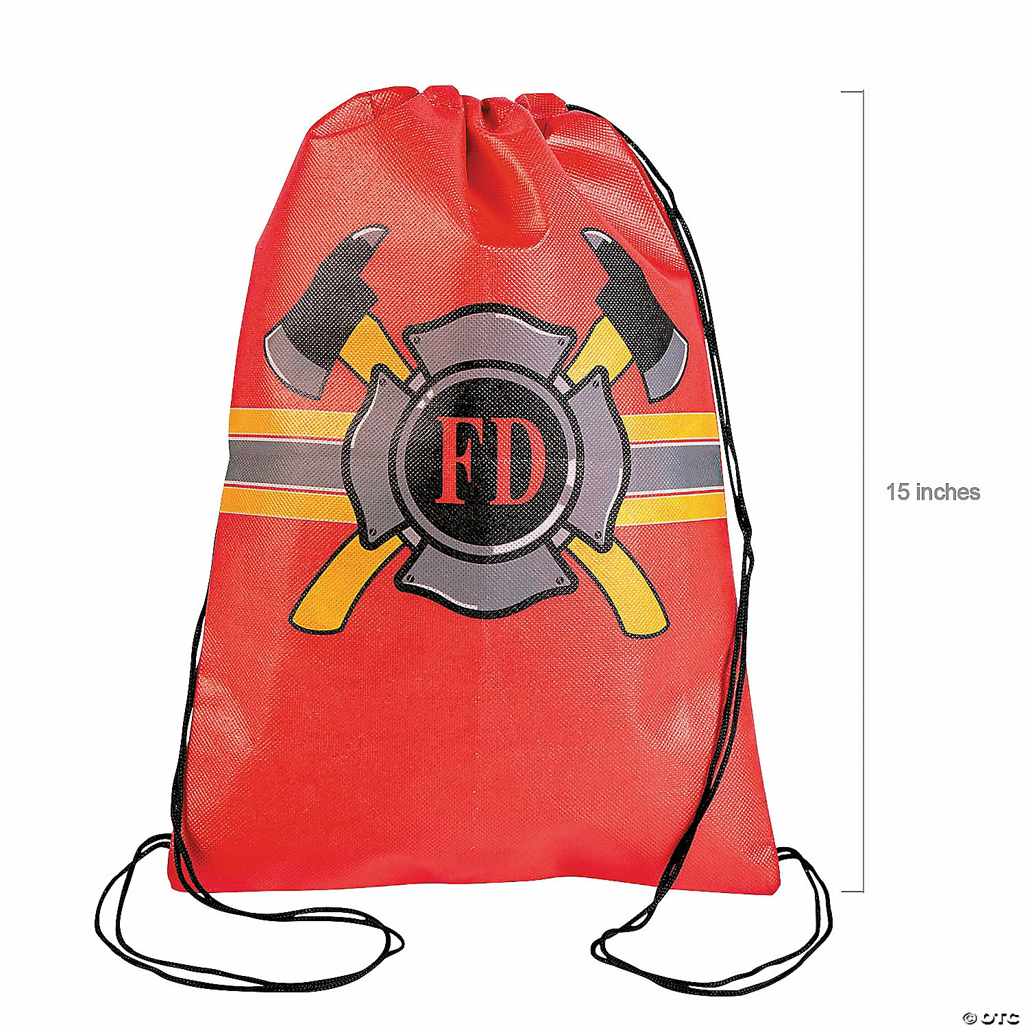 Buy ๐ฏ 10" x 15" Medium Nonwoven Firefighter Party Drawstring Bags - 12 Pc. ๐ - Image 2