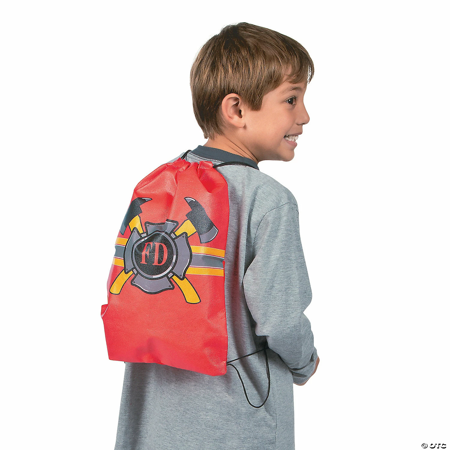 Buy ๐ฏ 10" x 15" Medium Nonwoven Firefighter Party Drawstring Bags - 12 Pc. ๐ - Image 3