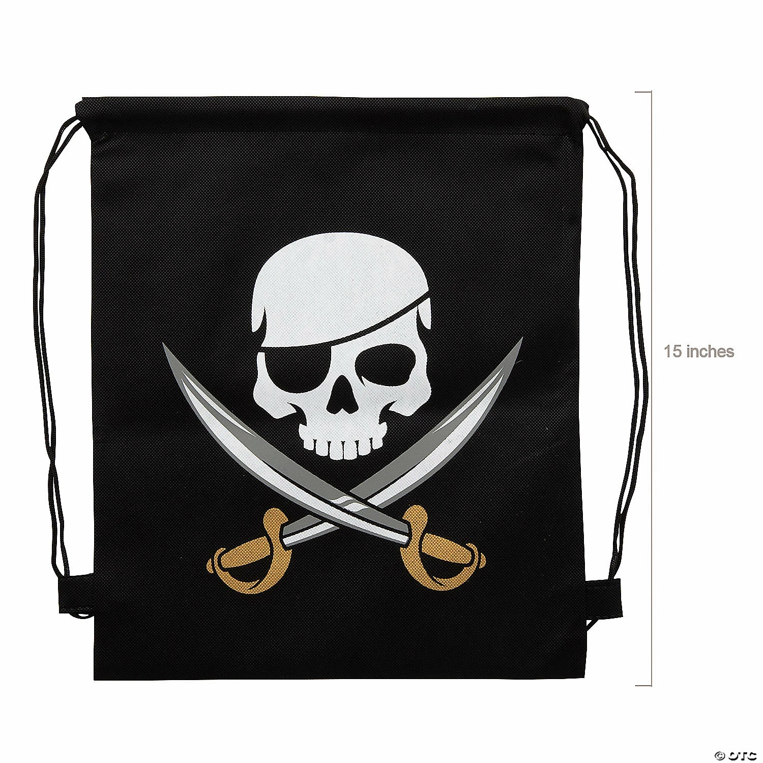 Brand new 🔥 12" x 15" Medium Nonwoven Pirate Drawstring Bags - 12 Pc. ❤️ - Image 2
