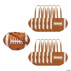 Cheap ๐ 17" x 15" Large Nonwoven Football Tote Bags - 12 Pc. ๐