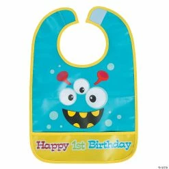 Budget 🧨 1st 🥳 Birthday Mini Monster Bib 🌟
