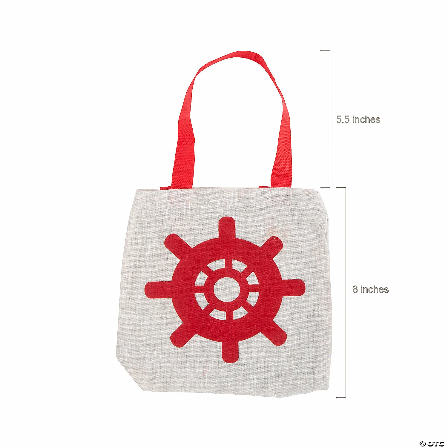 Promo ๐คฉ 8" x 8" Mini Nautical Canvas Tote Bags - 12 Pc. โจ - Image 2