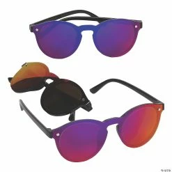 Top 10 ๐คฉ Adult's Round Mirrored ๐ Sunglasses - 6 Pc. ๐