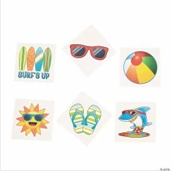 Deals 💯 Beach Fun Temporary Tattoos - 72 Pc. 🔔