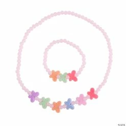 Cheapest 👏 Butterfly Beaded Necklace & Bracelet Sets - 24 Pc. ⭐