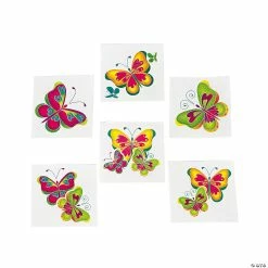 Promo 👍 Butterfly Temporary Tattoos - 72 Pc. 🔔