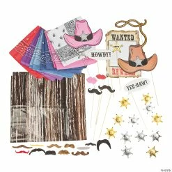 Best Sale 😍 Buy All & Save Western Photo Booth Kit - 51 Pc. ✔️