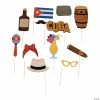 Promo 🔥 Cuban Party Photo Stick Props- 12 Pc. ⭐