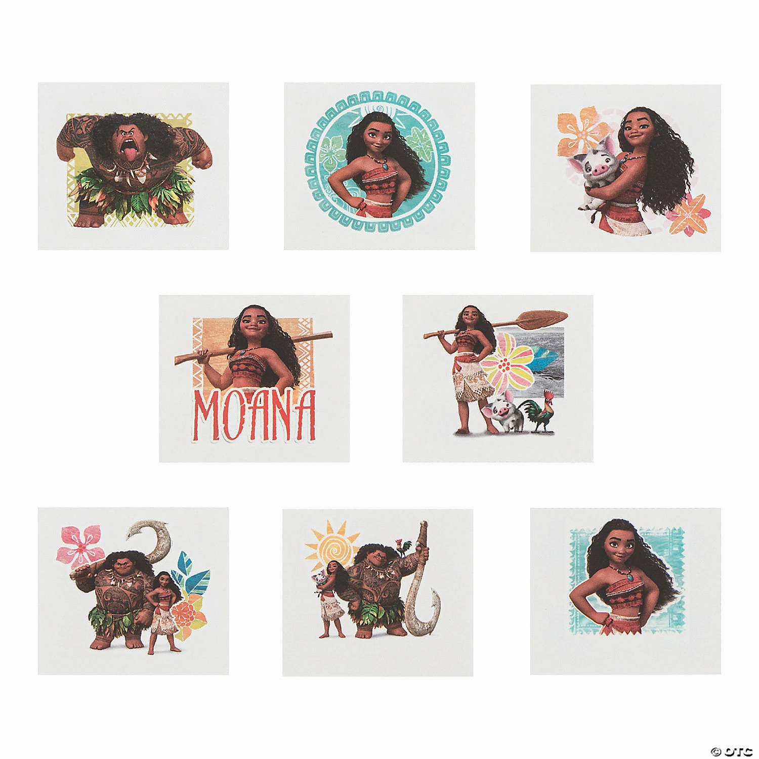Promo 👍 Disney’s Moana™ Temporary Tattoos - 8 Pc. 🔥