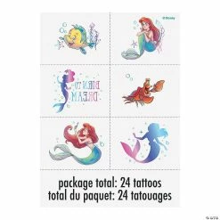 Outlet ⌛ Disney’s The Little Mermaid™ Temporary Tattoos - 24 Pc. 🧨