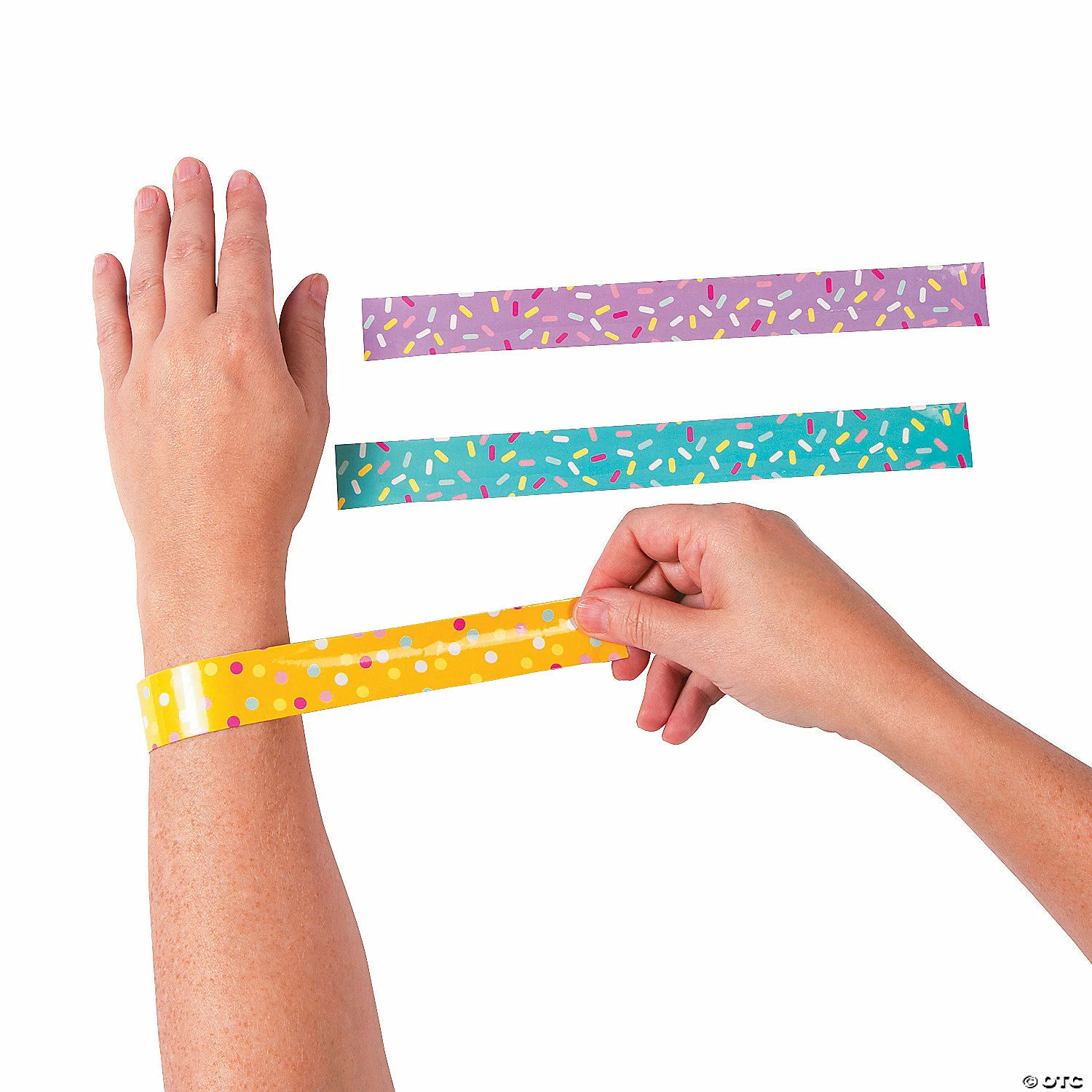 Hot Sale π Donut Sprinkles Slap Bracelets - 12 Pc. π