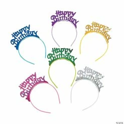 New 🔔 Happy 🥳 Birthday Headbands - 12 Pc. ✨