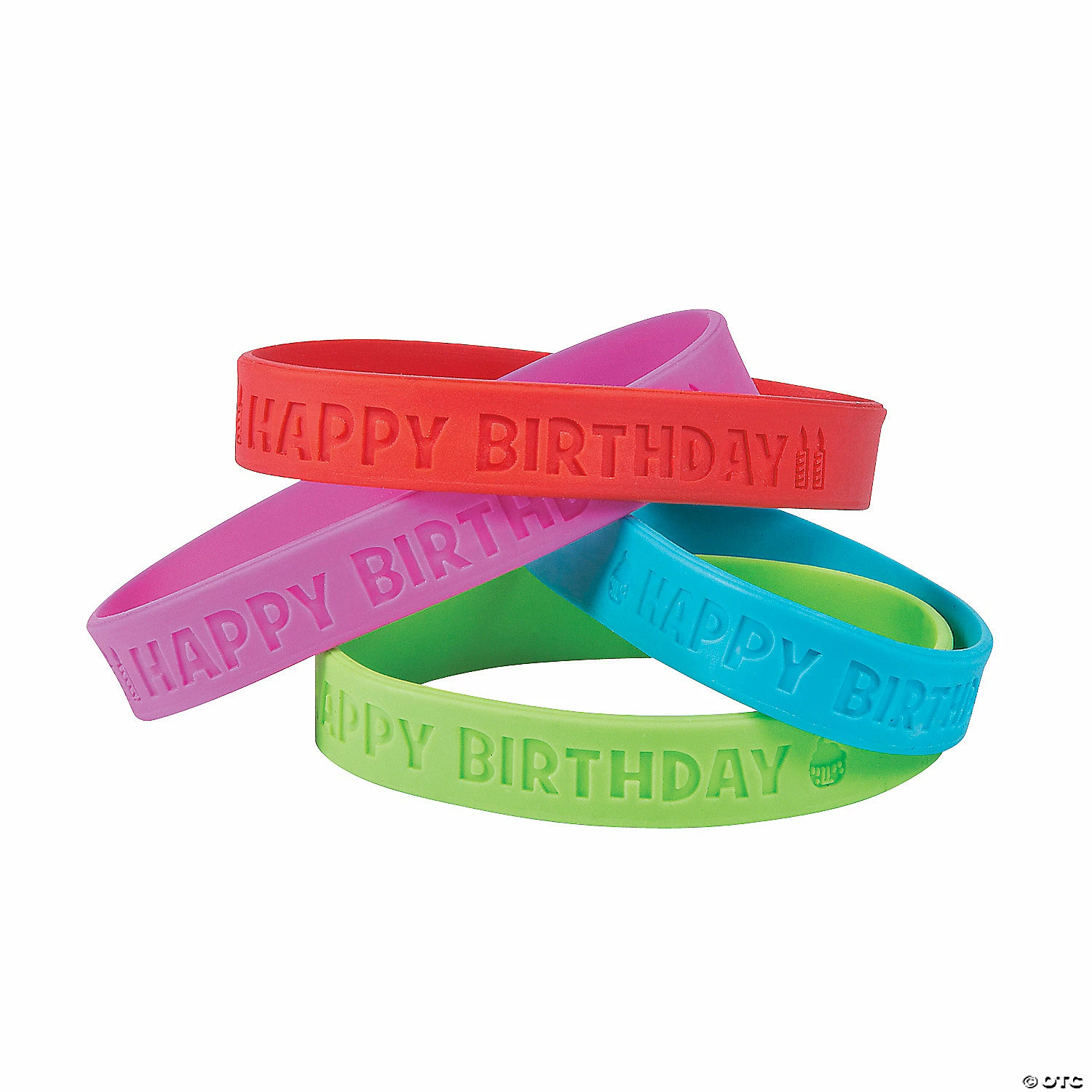 Deals 👏 Happy 🥳 Birthday Rubber Bracelets - 24 Pc. 🎉