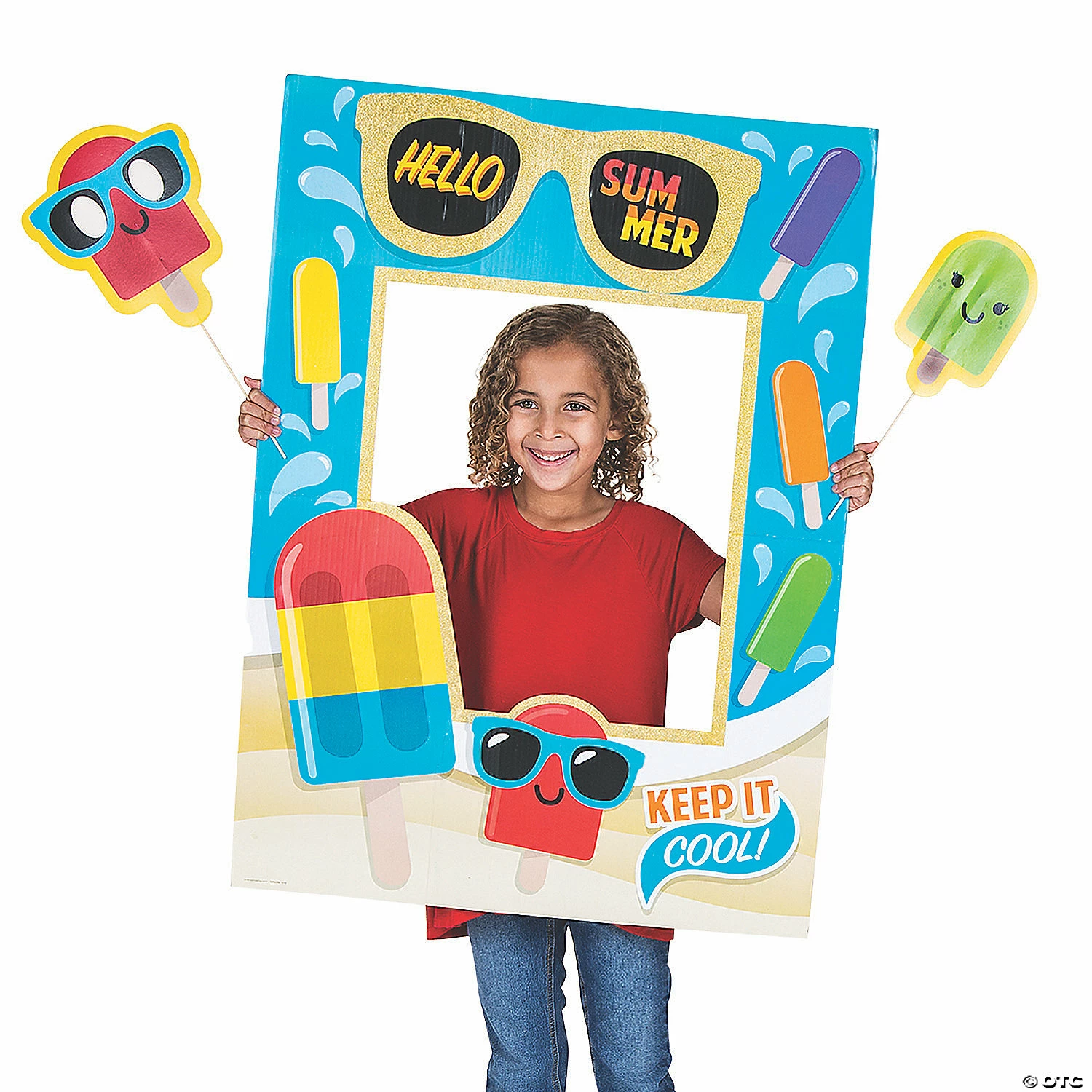 Discount ๐ Ice Pop Photo Props with Glitter - 12 Pc. ๐ - Image 2