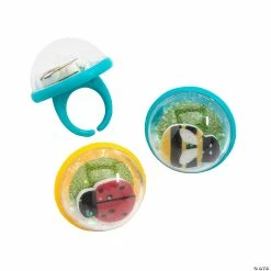 Outlet π Insect Snow Globe Ring Assortment - 12 Pc. π§¨