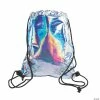 Wholesale 🛒 Medium Iridescent Drawstring Bag 🤩