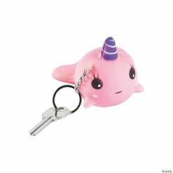 Best Pirce ๐ Narwhal Slow-Rising Squishy Keychains - 12 Pc. ๐