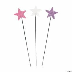 Buy ✨ Pastel Glittery Star Wands- 12 Pc. 🎉