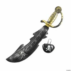 Best Sale ⭐ Pirate Swords with Eye Patch- 12 Pc. ✨