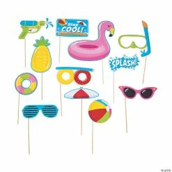 Best Sale 💯 Pool Party Photo Booth Props- 12 Pc. 😉