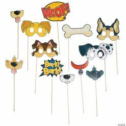 Buy 🤩 Puppy Party Photo Stick Props- 12 Pc. 🎁