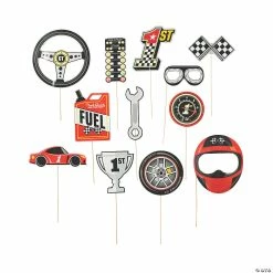 Best deal 👏 Race Car Photo Stick Props- 12 Pc. 😀