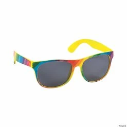 Cheapest 😉 Rainbow-Colored 👓 Sunglasses - 12 Pc. 👏