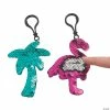 Flash Sale 🥰 Reversible Sequin Tropical 🎒 Backpack Clip Keychains - 12 Pc. 🤩