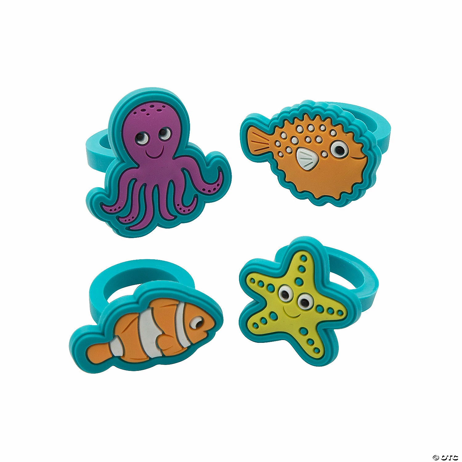 Budget π€© Sea Life Rings - 12 Pc. π