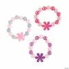 Outlet 🎉 Stretchy Daisy Bead Bracelets - 12 Pc. 🔔
