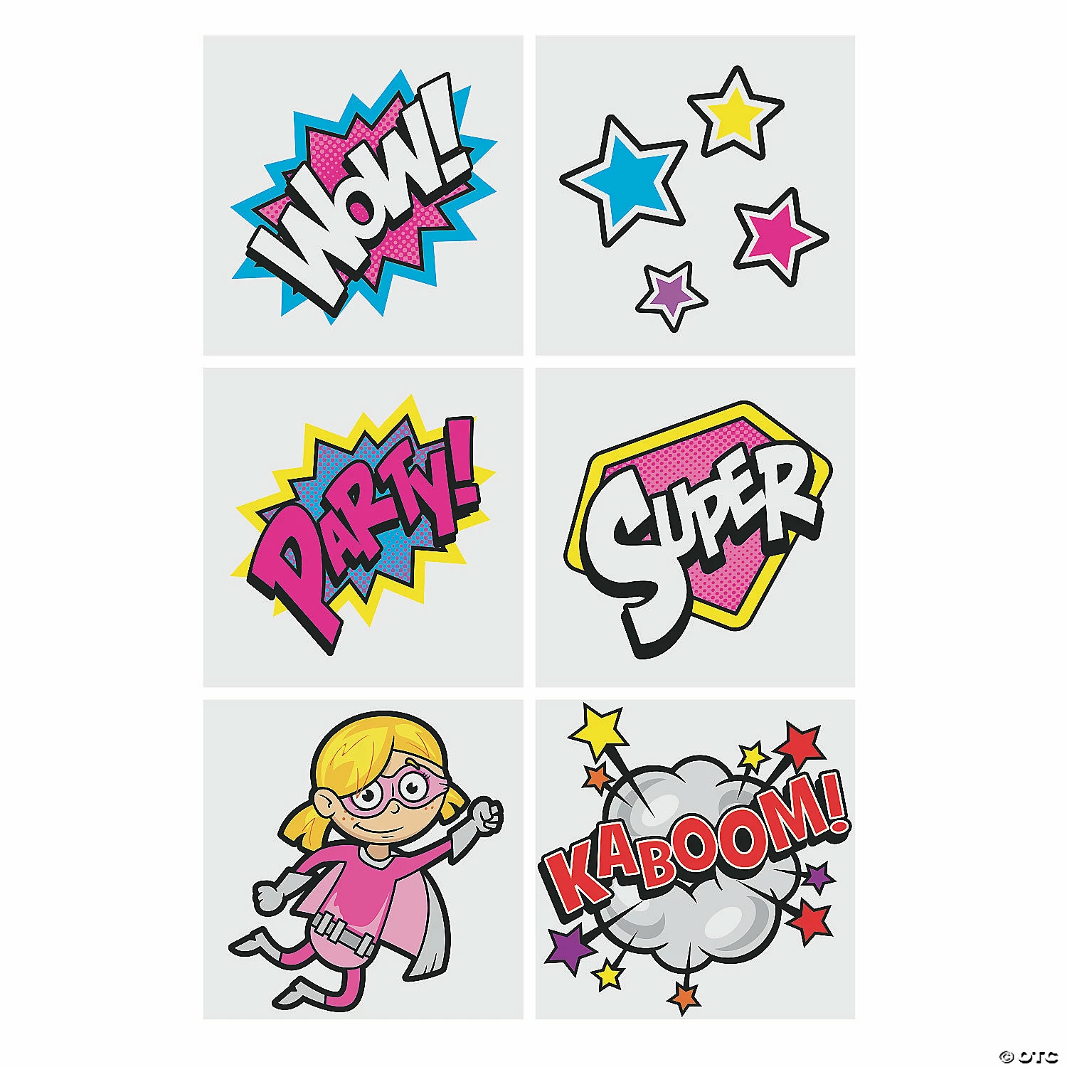 Top 10 β¨ Superhero Girl Temporary Tattoos - 72 Pc. π