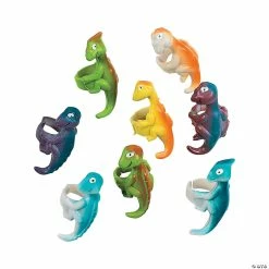 Budget โ๏ธ Vinyl Dinosaur Rings - 12 Pc. ๐