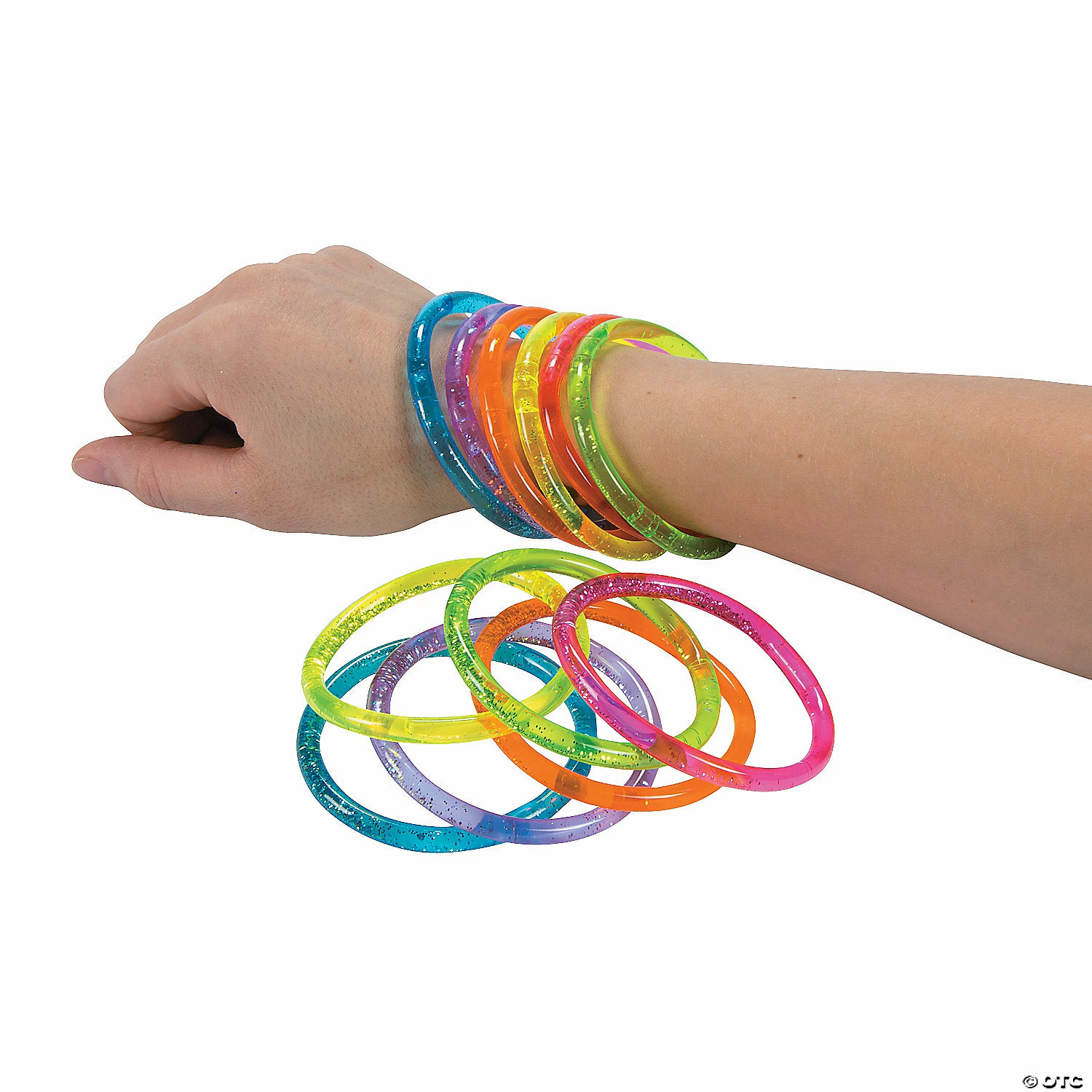 Wholesale π Water Glitter Bracelets - 12 Pc. π