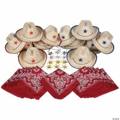 Discount 🌟 Western 👗 Dress-Up Accessory Kit for 12 - 36 Pc. 👏