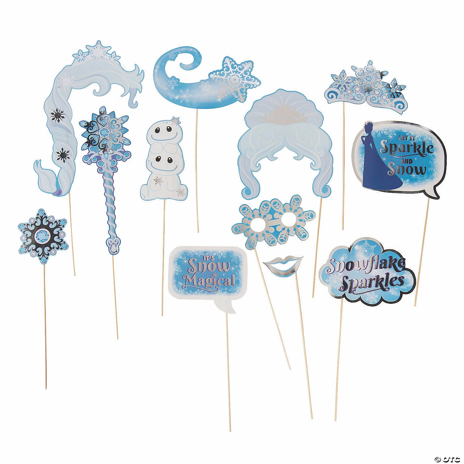 Flash Sale π Winter Princess Photo Stick Props - 12 Pc. π₯
