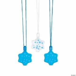 Best Pirce 😍 Winter Snowflake Bubble Bottle Necklaces - 12 Pc. 👍